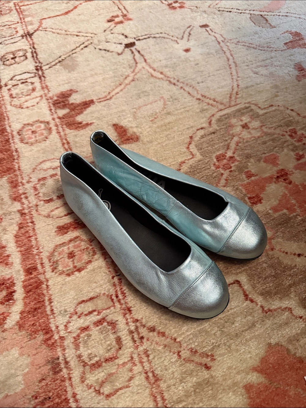 Kokua Blue Metallic Ballet Flat